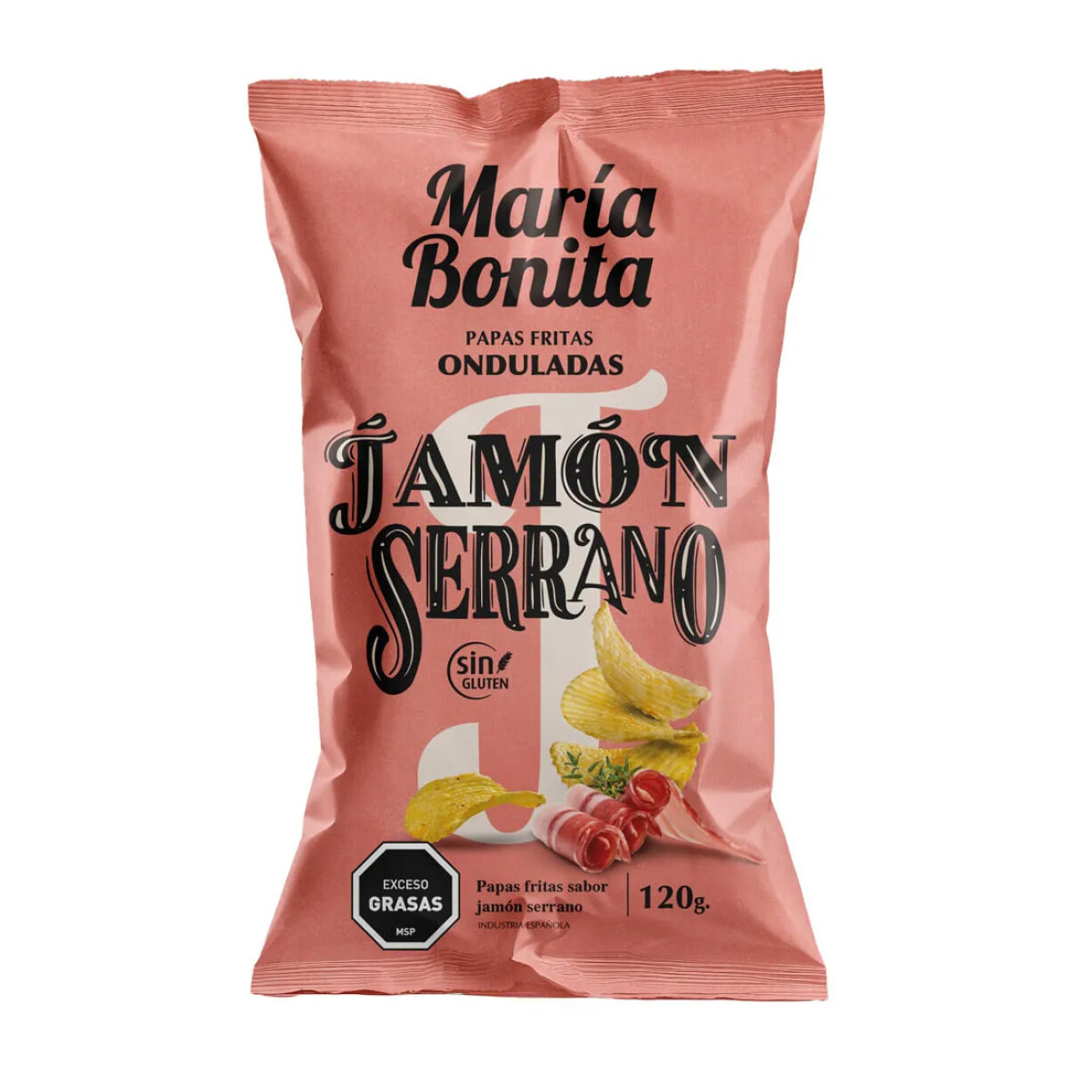 Papas Maria Bonita 120 grs - Sabor Jamon Serrano 