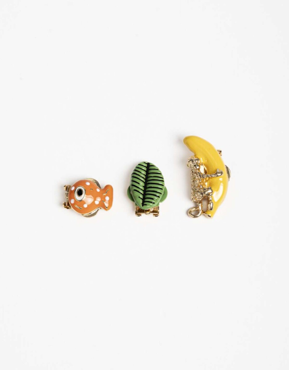 Set De Pins Para Ojotas - Combinacion Multicolor 