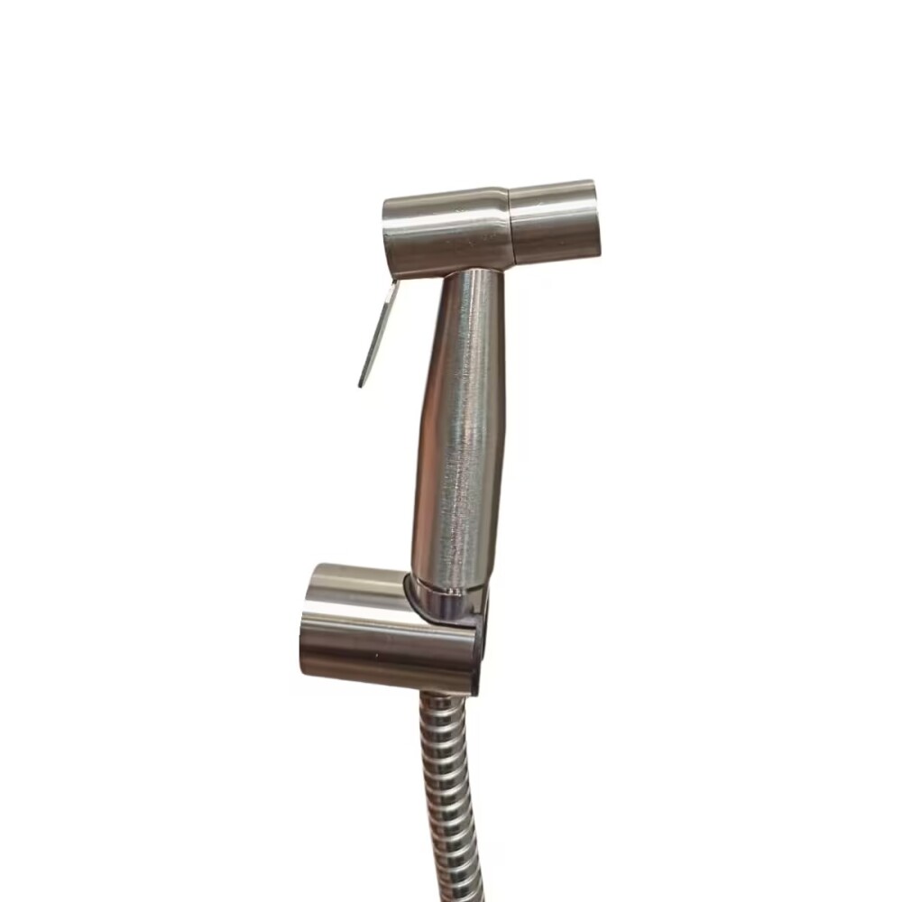 Grifería de Ducha higiénica de pared satinada (Gatillo-flex-soporte) DMC Grifería De Ducha Higiénica De Pared Satinada (gatillo-flex-soporte) Dmc