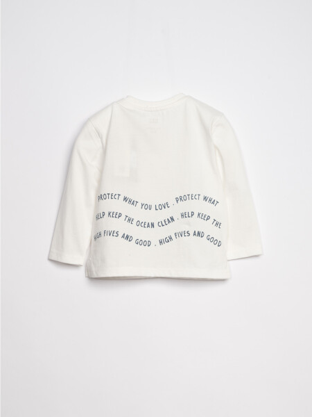 Remera Ondas Blanca