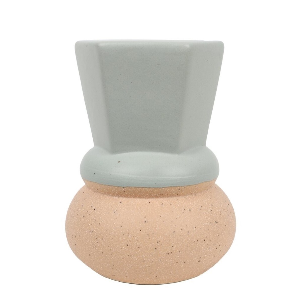 CANDELABRO BOCEL 6.8x6.8x9CM CERAMICA VERDE 