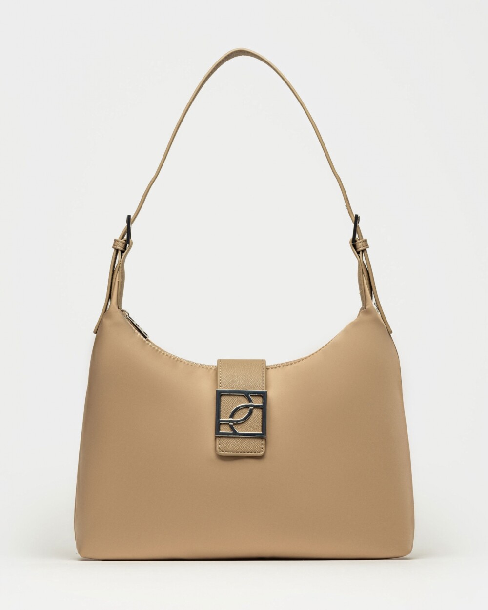 Bolso Signature en nylon Taupe