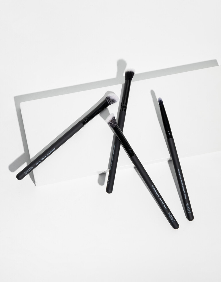 Brochas y Aplicadores Brochas Set De 4 Brochas Para Ojos - Negro