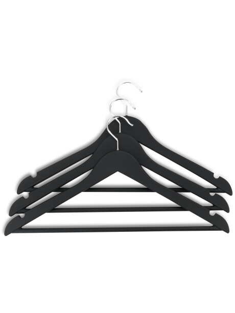 Perchas ABSALON L44cm 3 unidades negro Perchas ABSALON L44cm 3 unidades negro