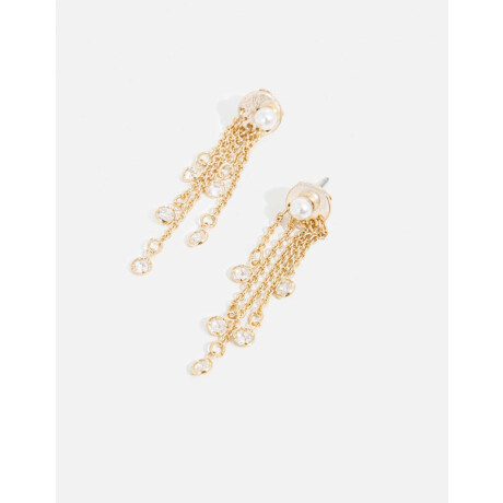 Aros Con Cubic Dorado