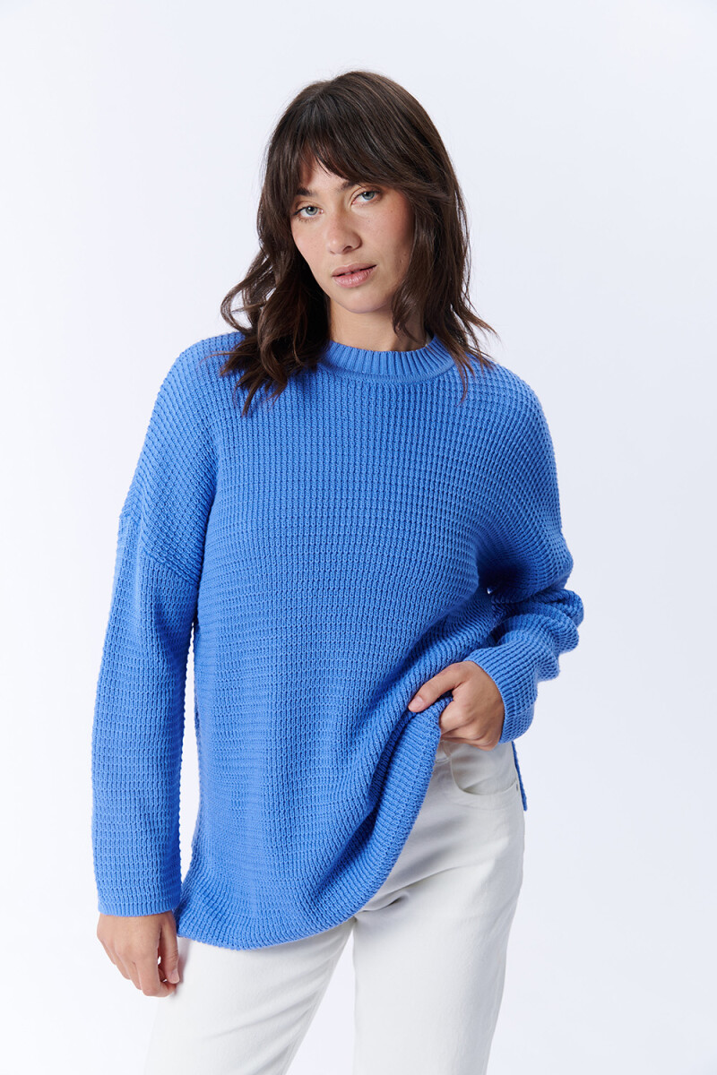 Sweater Tejido - Azul 