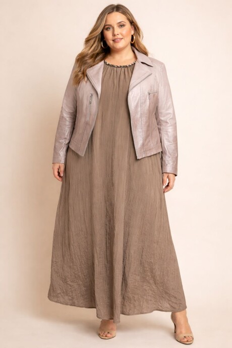 VESTIDO MAXINE Visón