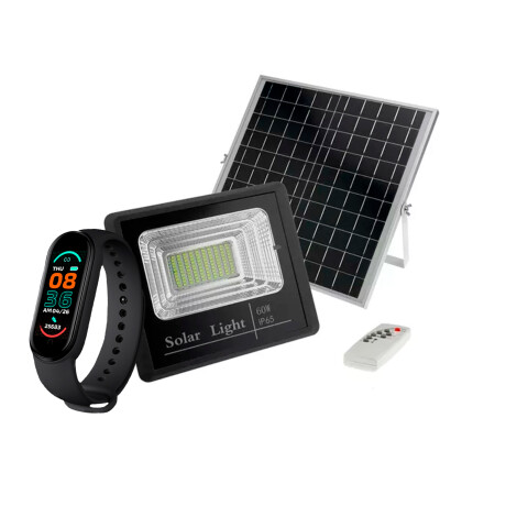 Foco Led 60w Solar + Panel Solar + Control + Smartwatch Foco Led 60w Solar + Panel Solar + Control + Smartwatch
