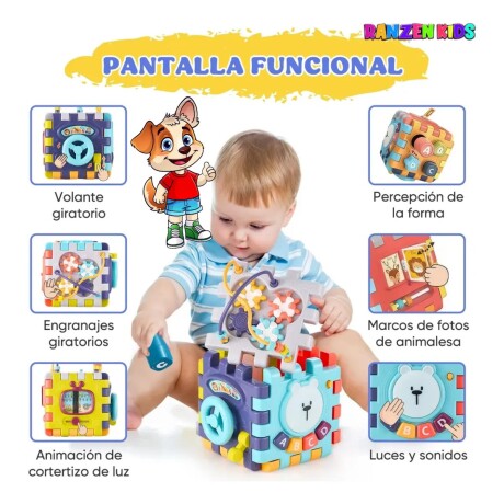 Cubo de Actividades Montessori con Sonido y Luces 001