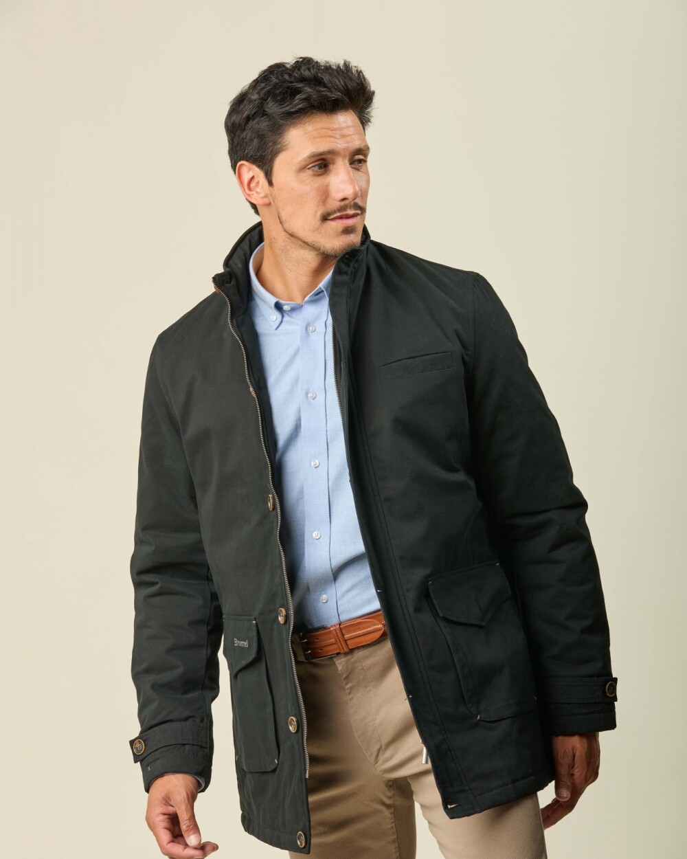 Campera Bristol Algodón Negro