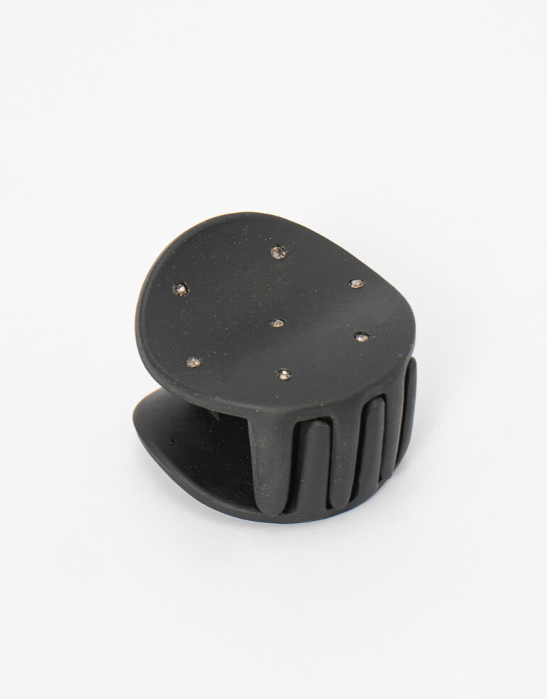 Broche Acrilico Broche Con Strass - Negro