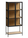 Vitrina TRAPPEDAL roble/negro Vitrina TRAPPEDAL roble/negro
