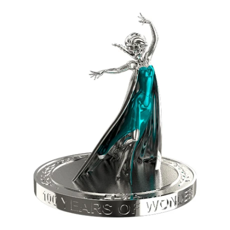 Estatuilla Metálica Edición Limitada 100 Años Disney ELSA