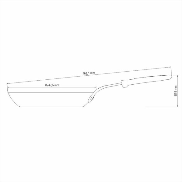 Sartén de hierro Ø24 cm. - 1,7 lt. "Profesional" TR5697