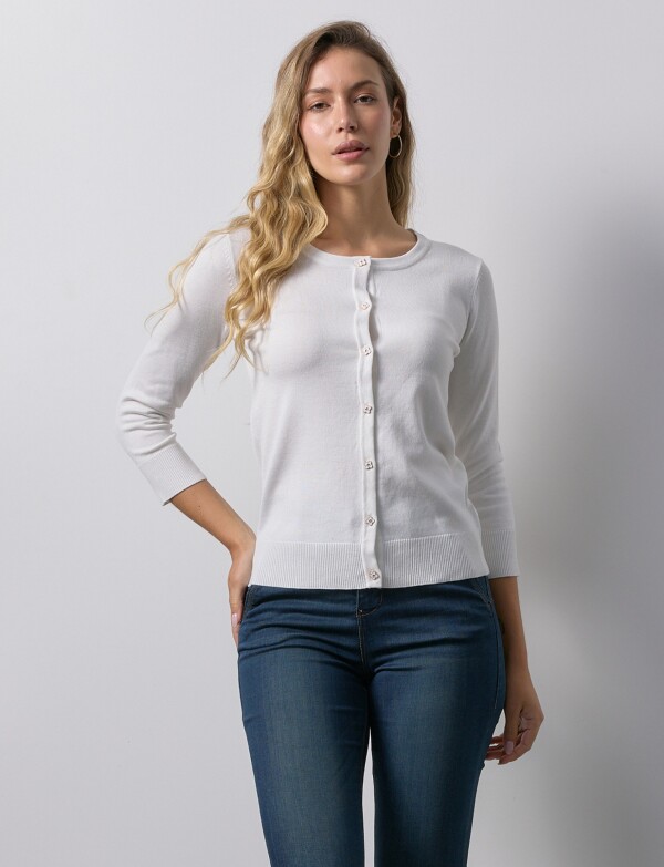 Cardigan Basico CRUDO