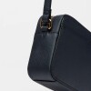 Mini Bag Lane En Efecto Cuero Zaffiano Azul