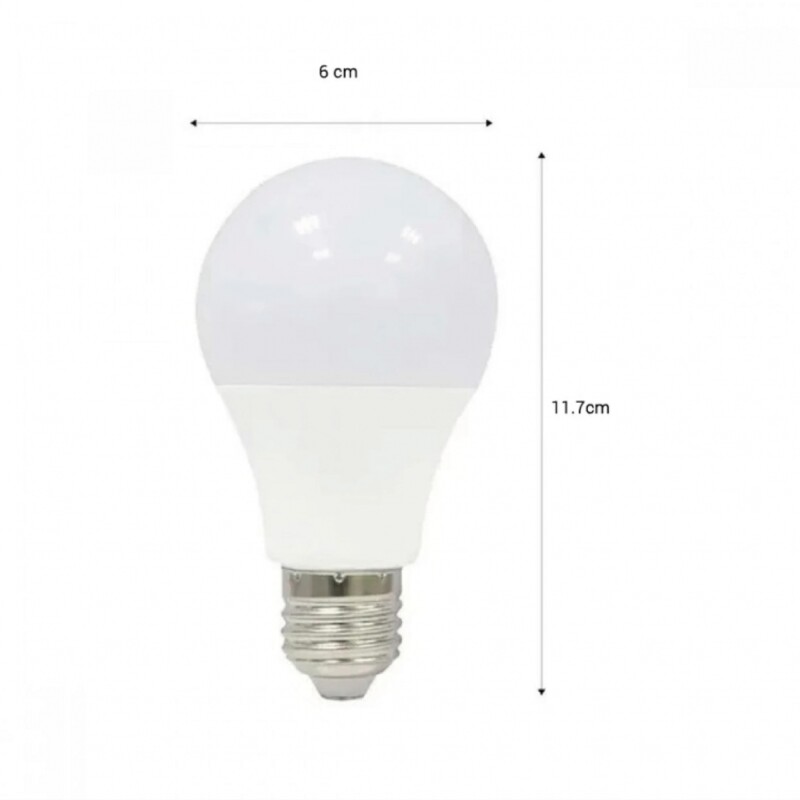 LAMPARA LED 9W Lámpara LED A60 de 9W Luz Fria