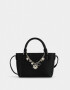 City Noche Cartera City Con Charms - Negro