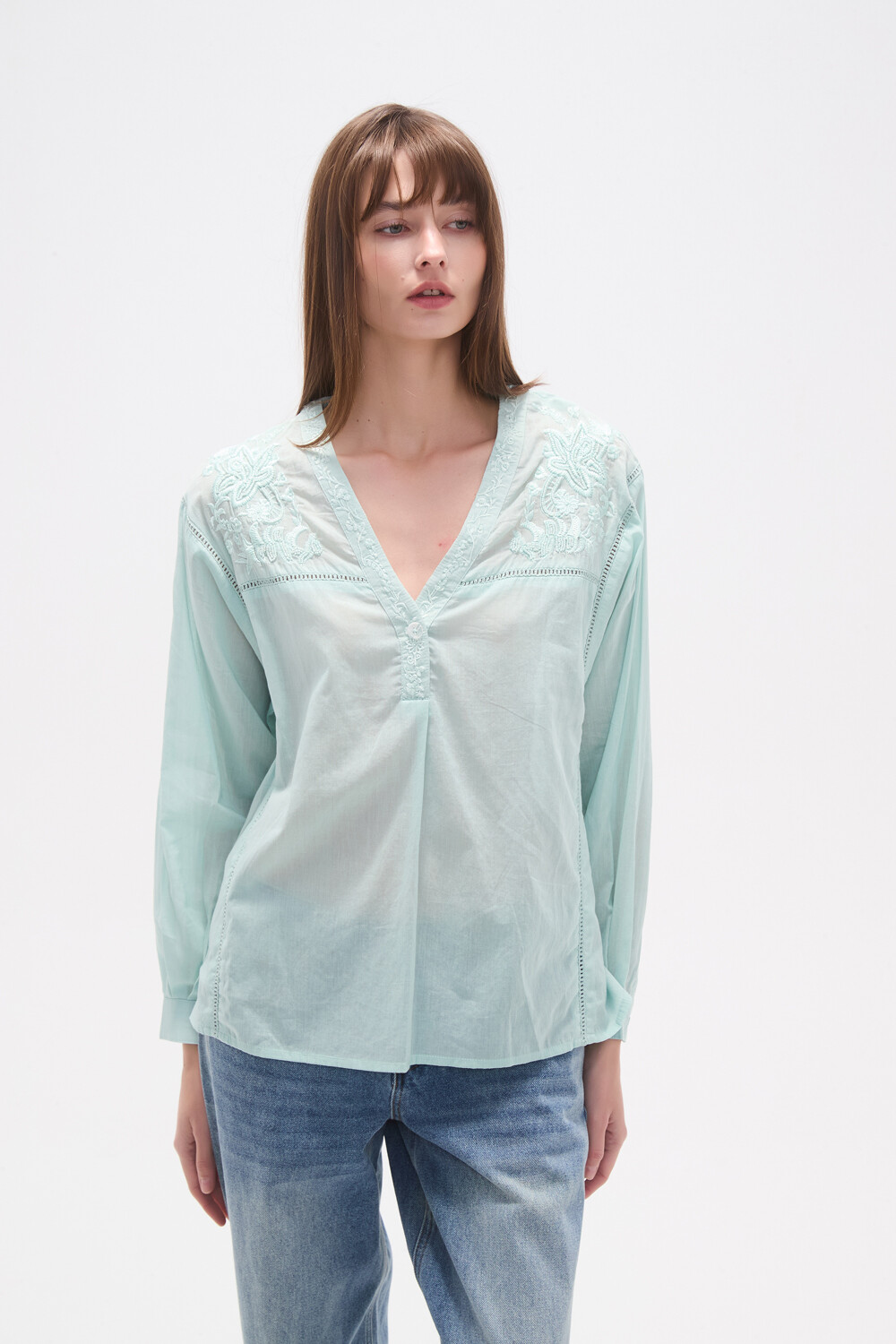 Blusa Tifone Verde Agua