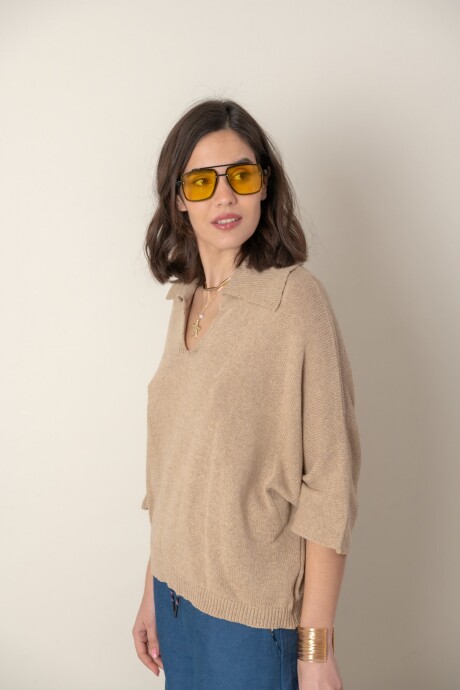 BLUSA SIRIO Camel