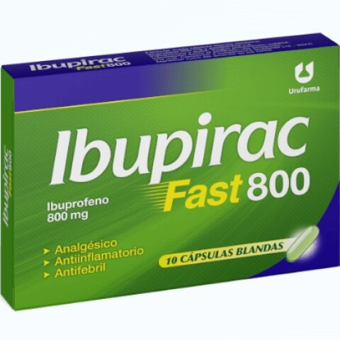 Ibupirac Fast 800 mg 10 Cápsulas Blandas Ibupirac Fast 800 mg 10 Cápsulas Blandas