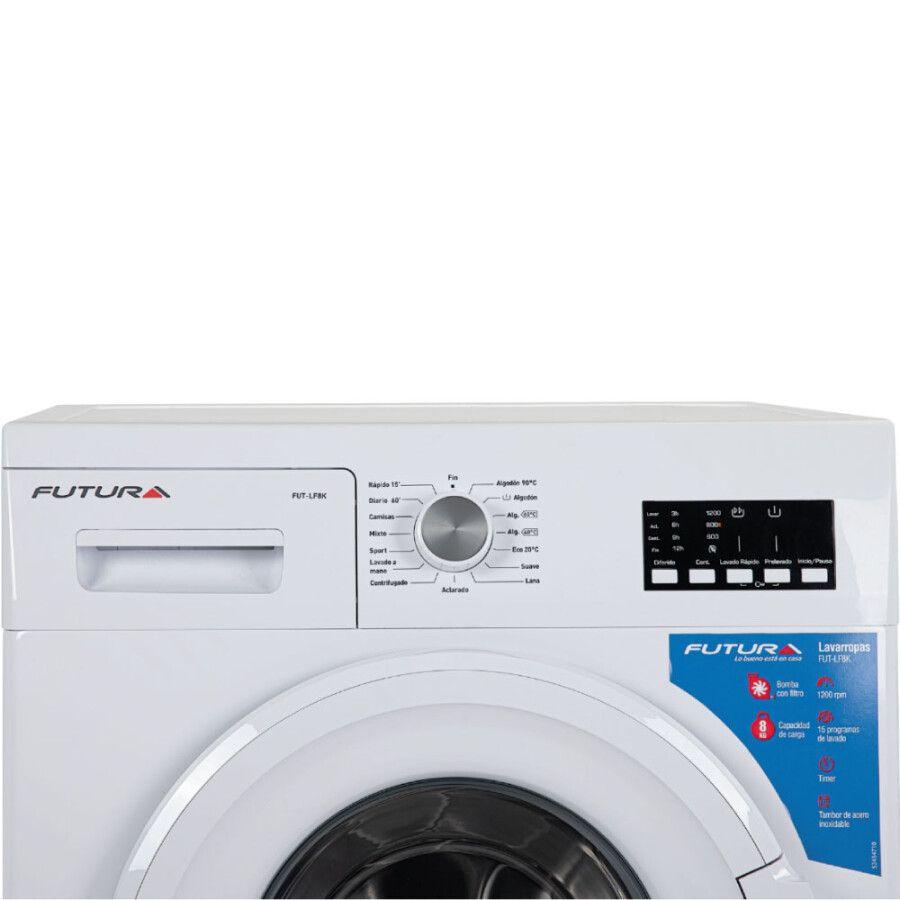 Lavarropas Carga Frontal 8Kg FUTURA FUT-LF8K Lavarropas Carga Frontal 8Kg FUTURA FUT-LF8K