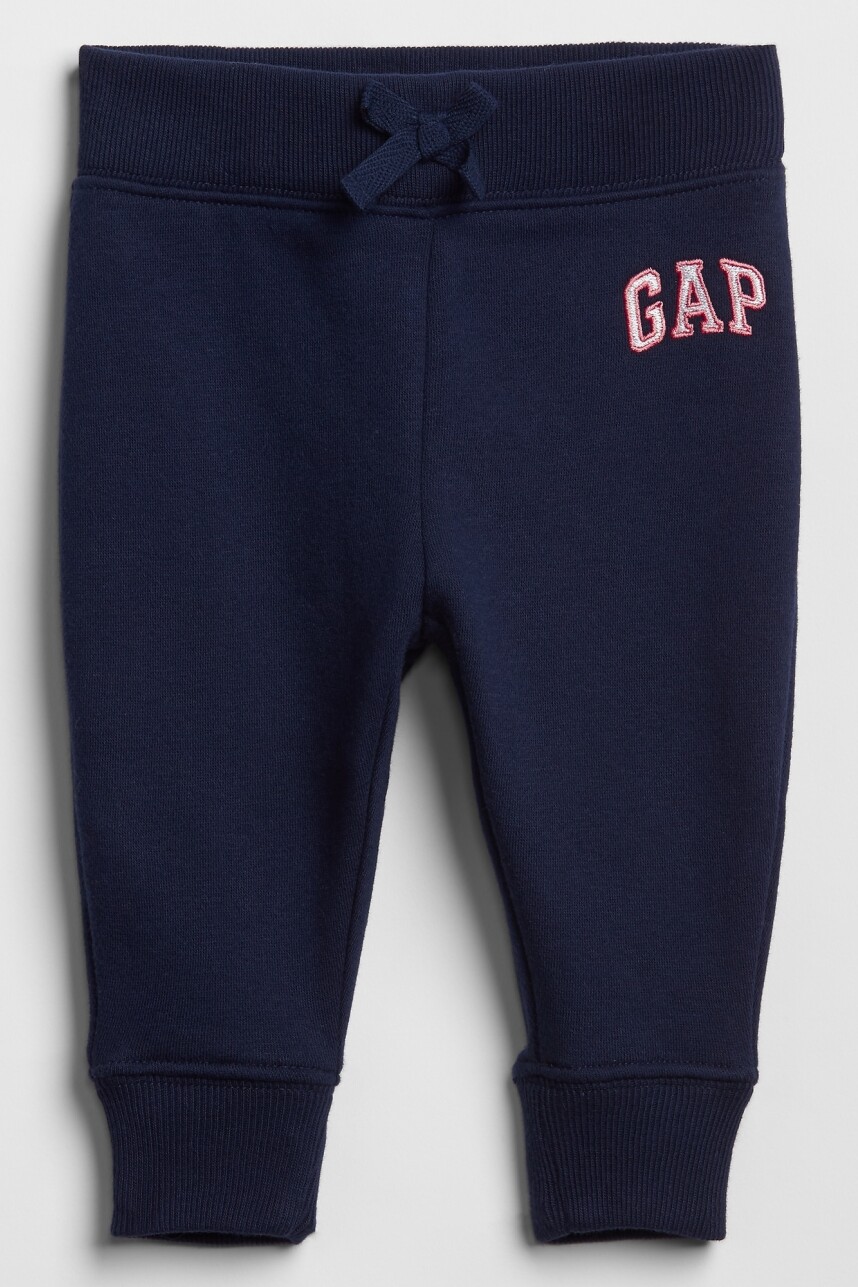 Pantalón Deportivo Con Felpa Logo Gap Toddler Niña Elysian Blue