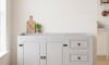 Bajo mesada 2 Puertas, 3 cajones - Linea Mexicana - Blanca Bajo mesada 2 Puertas, 3 cajones - Linea Mexicana - Blanca