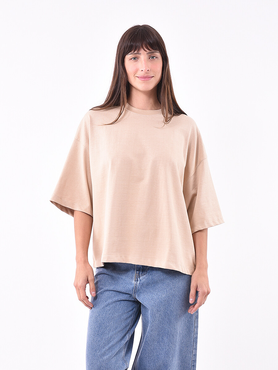 REMERA POPI - BEIGE 