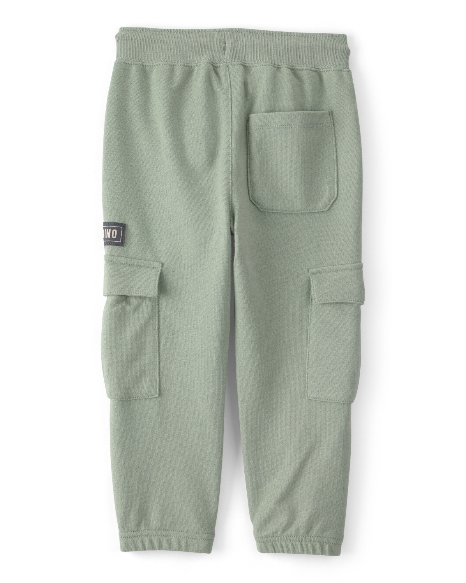 Pantalón cargo deportivo de algodón, verde, estampa camp dino Sin color