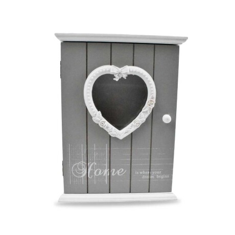 PORTA LLAVES MADERA PUERTA CON VISOR CORAZON HOME 18X6X24CM 26110 PORTA LLAVES MADERA PUERTA CON VISOR CORAZON HOME 18X6X24CM 26110
