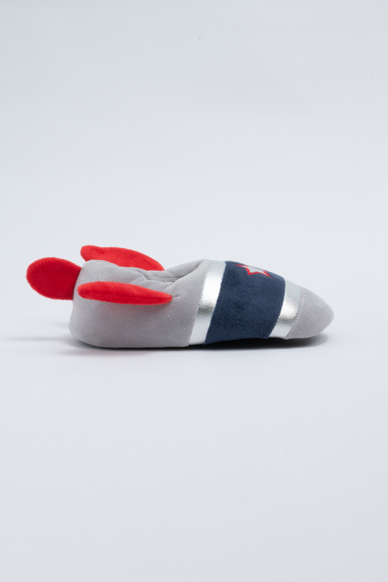 Pantufla cohete Gris