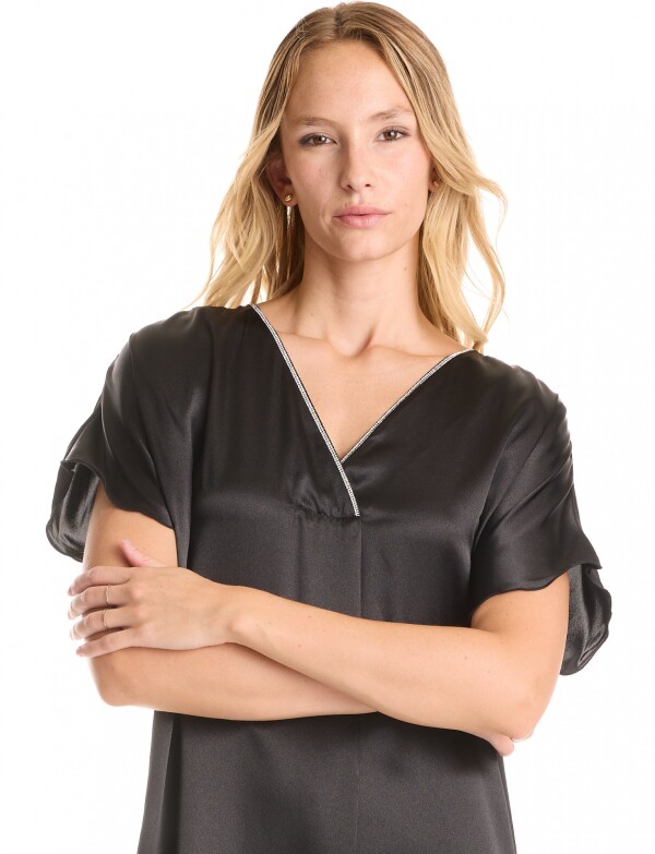 Vestido Staten & Strass NEGRO