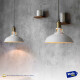 Lampara Colgante De Techo Metal Nordica Blanco Negro Luz Blanco