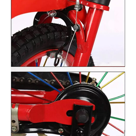 Bicicleta Moto Cross R16 Niño C/ Sonido y Accesorios Rojo