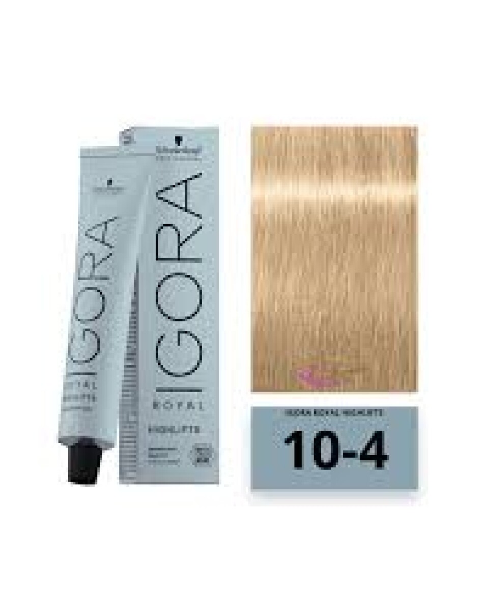 Igora Royal Professional Tintas - 10-4 Rubio Platino Beige 