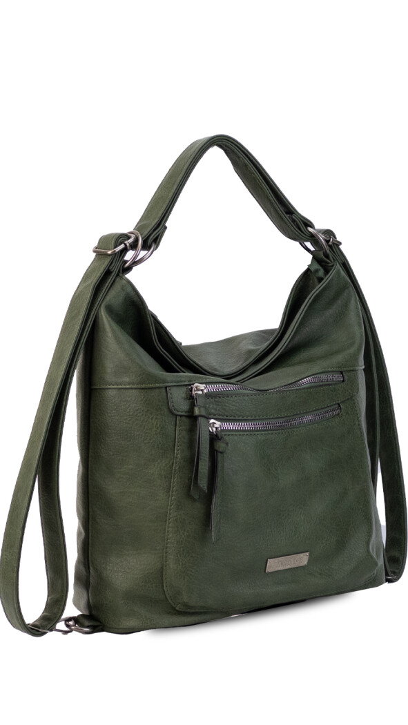 CARTERA MOCHILA ESTHER VERDE MILITAR
