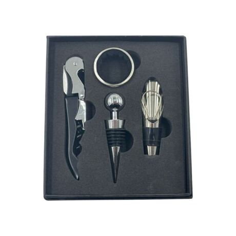 SET DE ACCESORIOS PARA VINO 4 PIEZAS