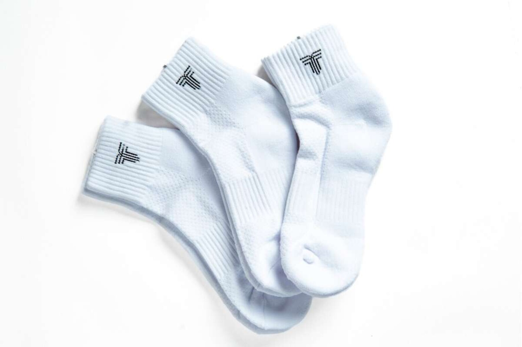 Medias Tripack Medio Unisex - blanco 