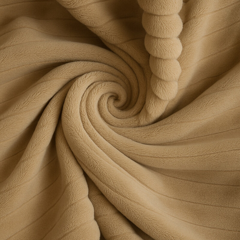 Manta Frazada Polar Suave Invierno 2 plazas Abrigada Beige
