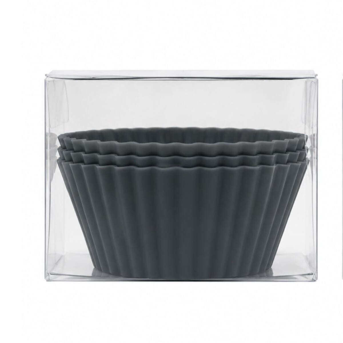 SET X6 PIROTINES SILICONA D7.5X3.3CM GRIS 