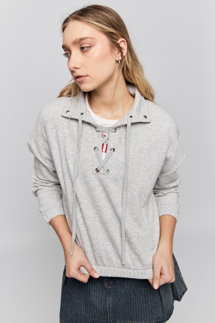 BUZO ARCADE Gris Melange