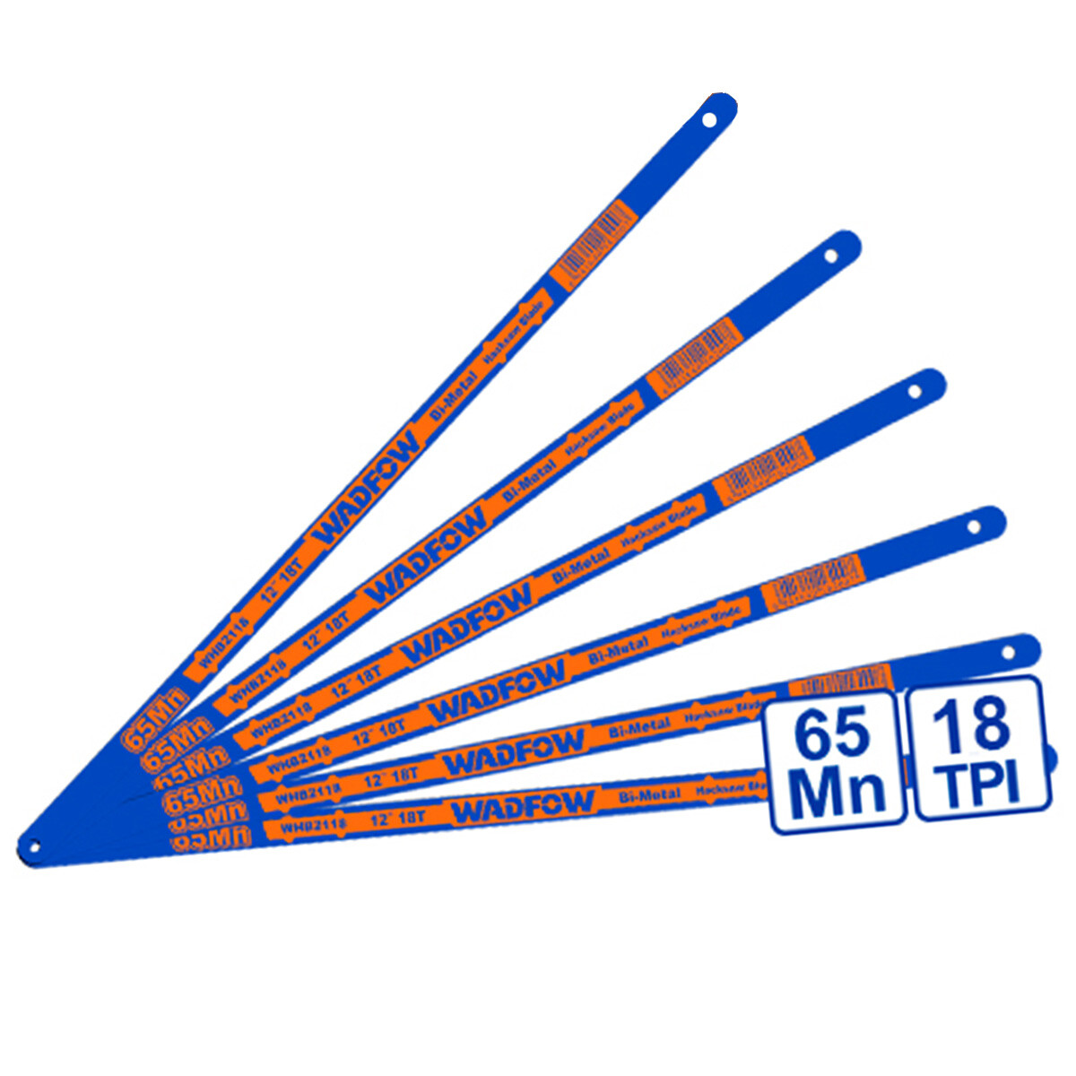 SET X 6 HOJAS DE SIERRA 12´´ 18 DIENTES WADFOW 