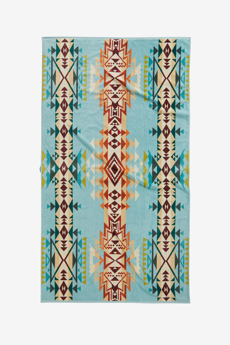 Toalla oversized Jacquard Celeste