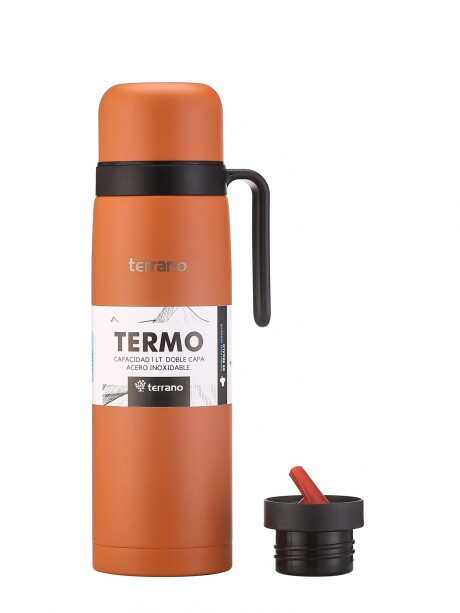 Termo con Manija Color Terracota