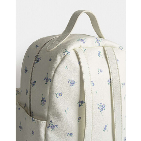 Mochila Solapa Flores Estampado Flores