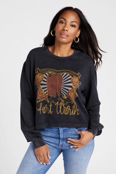 FW BOOTS SWEATSHIRT Negro