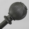 VARA METAL PLATA P/CORTINA 122-218CM Unica