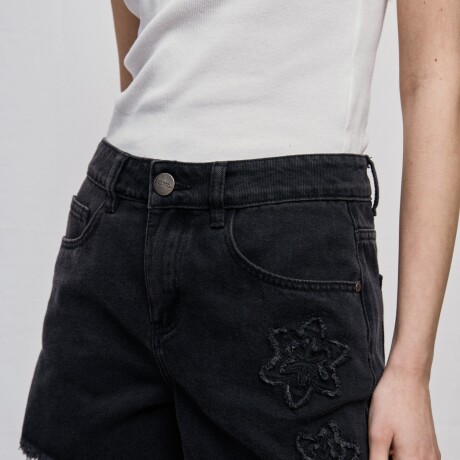 SHORT FLORE Negro