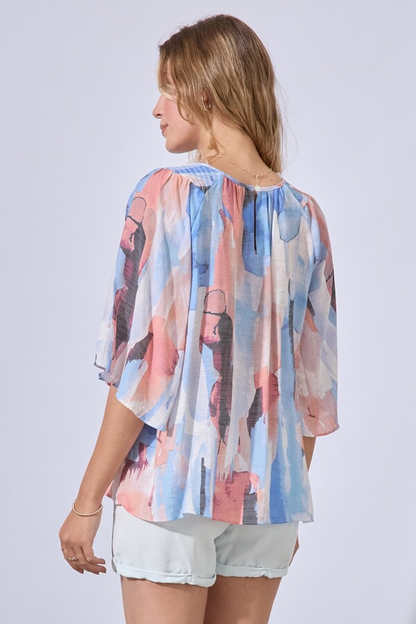 Blusa Print MULTI/AZUL